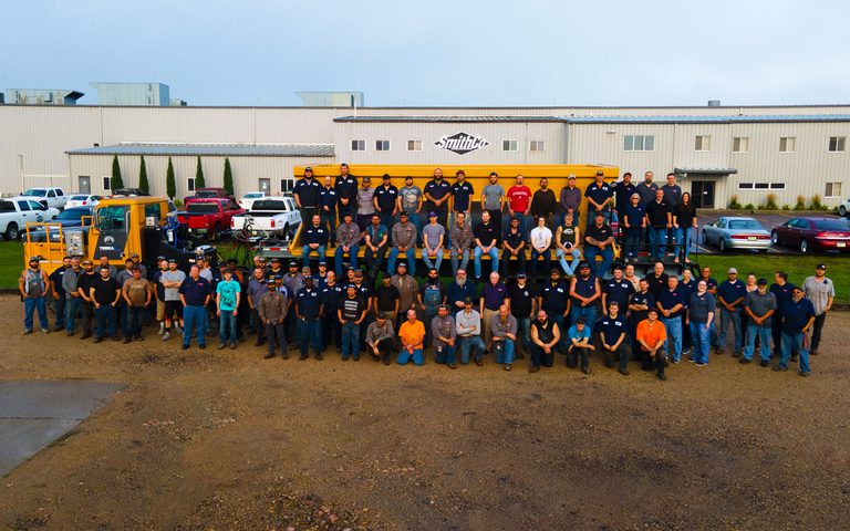 Company Group shot drone in Mine trailer 2400